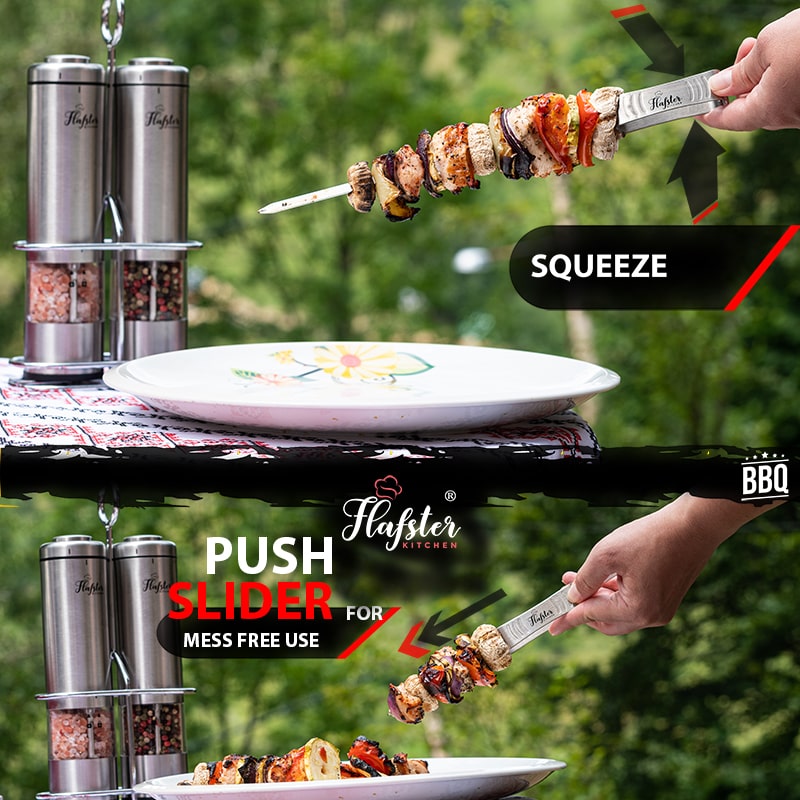 Bbq skewers stainless steel best sale